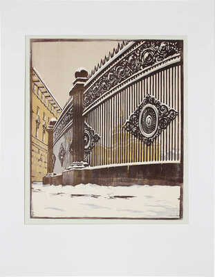 Бернштейн Эммануил Борисович. Ленинград. Ограда Казанского собора